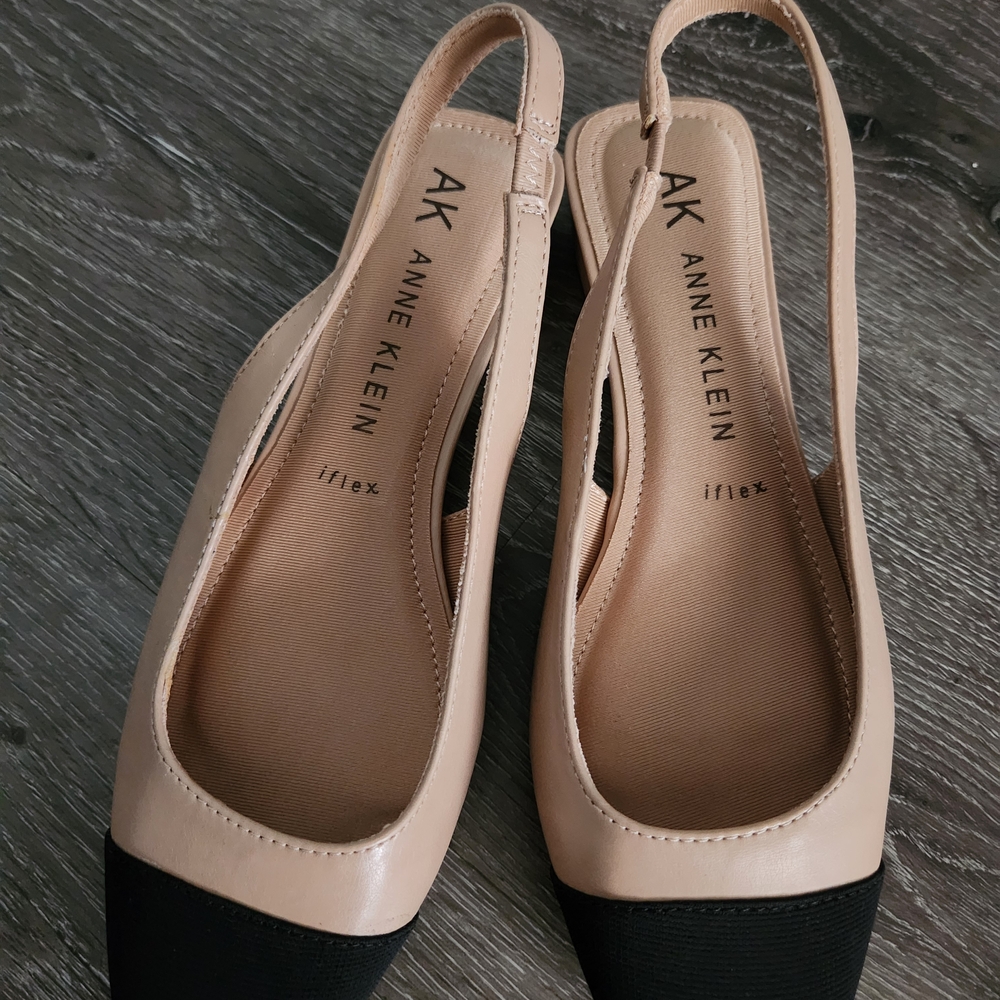 Anne Klein Women's Slingback Heels - Black and Tan